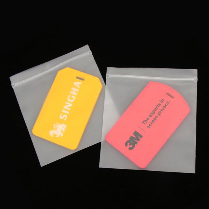 Tùy chỉnh CPE PE Transparent Frosted Plastic Zip Lock Bag Mini Zip Pocket 2
