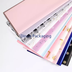 Tờ giấy lụa bột giấy gỗ vàng tùy chỉnh cho quà tặng vàng hồng