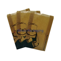 Thực phẩm Túi giấy sáp có thể phân hủy sinh học trong mờ với dải dính phong bì Gusset Glassine