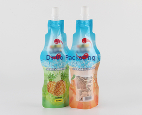 Túi Doypack in tùy chỉnh Nước giải khát Chai hình vòi Nhôm Foil Đứng lên Túi có vòi