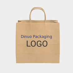 Giấy Kraft Túi Tote Takeaway Nướng Bánh Ngọt Trà Sữa Mua Sắm Túi Giấy Quà Tặng