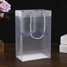 Túi nhựa PVC trong suốt, Túi tote PVC tùy chỉnh để đóng gói rượu vang đỏ