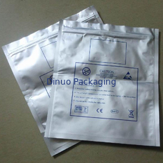 Túi che chắn 500 CÁI ESD Khóa Zip / Mở bạc hàng đầu để bảo vệ chống tĩnh điện