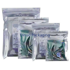 Bạc ESD Shielded Túi chống tĩnh Zip Lock / Mở Top 0,03 - 0,15mm Độ dày
