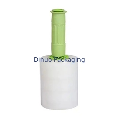 Bộ phim kéo dài và thu hẹp LLDPE màu trắng có thể tùy chỉnh được thiết kế với tay cầm nhựa