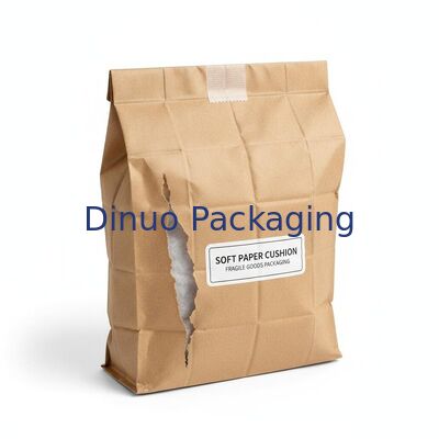 Túi vận chuyển đệm giấy mềm phù hợp với điều kiện vận chuyển tiêu chuẩn, đóng gói để bảo vệ hàng hóa dễ vỡ trong quá trình vận chuyển