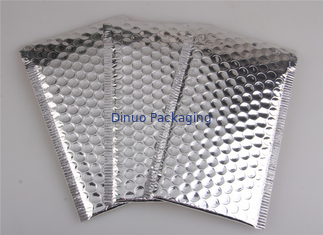 Nhôm lá kim loại bong bóng Mailers Bạc màu tự niêm phong cho bao bì bưu chính