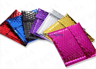 Nhiều lớp phong bì bong bóng kim loại đầy màu sắc tự niêm phong cho ngành công nghiệp giao hàng