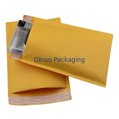 Hộp thư bong bóng giấy kraft màu vàng nhẹ, phong bì bong bóng kraft
