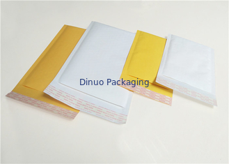 Kích thước vận chuyển 4 bưu phẩm bong bóng giấy kraft, phong bì thư trắng / vàng 9,5 "X14"