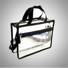Túi nhựa PVC trong suốt có thể tái chế / Túi lưu trữ du lịch có tay cầm