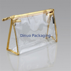 Tùy chỉnh rõ ràng PVC Túi mỹ phẩm / Túi vệ sinh PVC Du lịch với Zipper