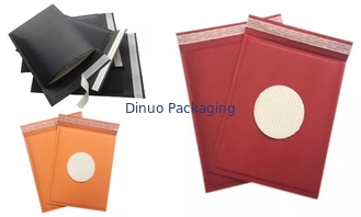 100% tái chế tùy chỉnh in ấn phong bì bong bóng kraft / túi giấy tổ ong