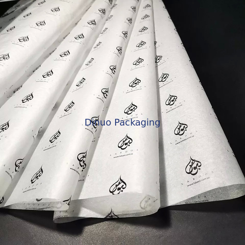 Giấy gói kim loại màu trắng và vàng có thương hiệu dành cho túi xách / trang sức nữ