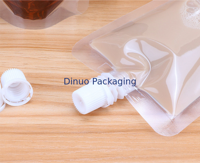 Cấp thực phẩm bằng nhựa tổng hợp đứng lên Túi có vòi Bia in tùy chỉnh Uống Túi chất lỏng