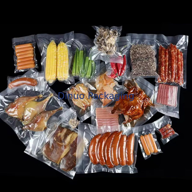 Các kích cỡ khác nhau túi chân không nylon Độ dày 0.06-0.12mm vật liệu nylon / PE