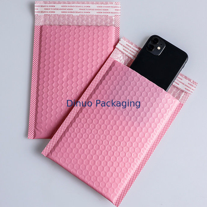 100% tái chế thiết kế màu hồng bảo vệ túi bơm thư với chức năng chống nước cho sản phẩm