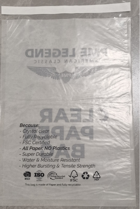 FSC Certified Glassine Paper Envelope Recyclable and Eco-Conscious Choice One Side Semitransparent One Side 100% Transparent