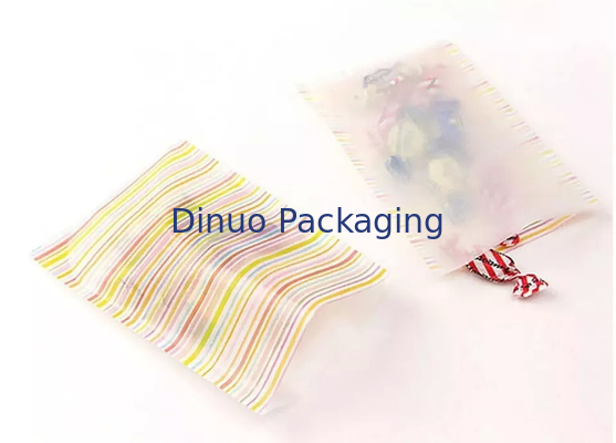 Túi giấy thủy tinh trong suốt may mặc không nhựa Gusset cho áo phông