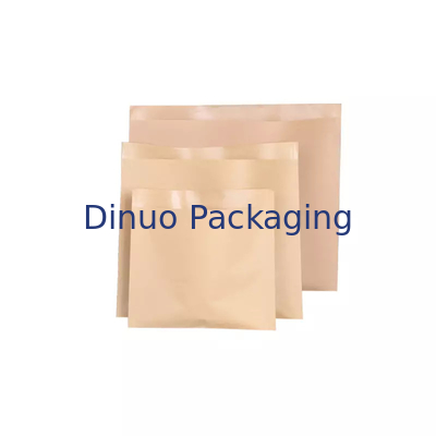 100 Gói Túi Giấy Kraft Phẳng Có Thể Phân Hủy Sinh Học Phong Bì Cho Bánh Sandwich Bỏng Ngô