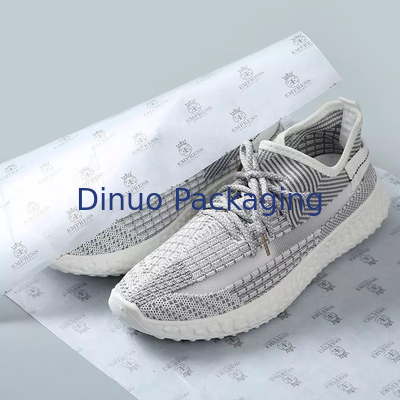 Có thể tái chế Giáng sinh Khăn giấy trắng Bọc quà tặng Bao bì giày với Logo tùy chỉnh