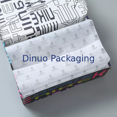 Có thể tái chế Giáng sinh Khăn giấy trắng Bọc quà tặng Bao bì giày với Logo tùy chỉnh