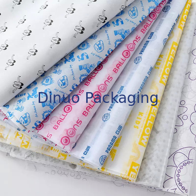 50 X 70cm Dập vàng Giấy gói sang trọng Giấy lụa thân thiện với môi Logo tùy chỉnh