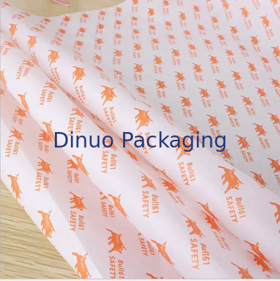 Logo màu cam Khăn giấy in được cá nhân hóa Gói cho hoa cưới Garland Quà tặng trên khuôn mặt