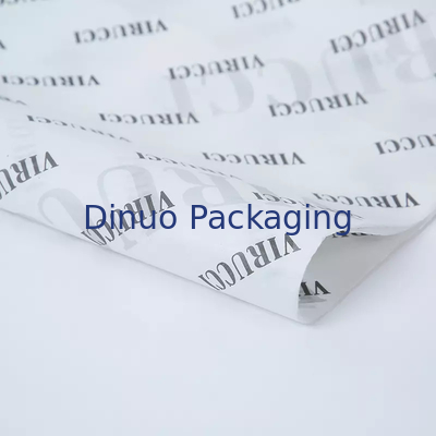 Logo màu đen tùy chỉnh Cuộn giấy tái chế màu trắng cho quà tặng giày
