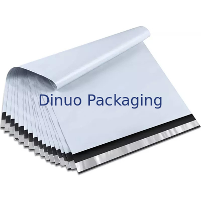 Túi Polymailer tái chế được in tùy chỉnh Trắng đen để vận chuyển chuyển phát nhanh