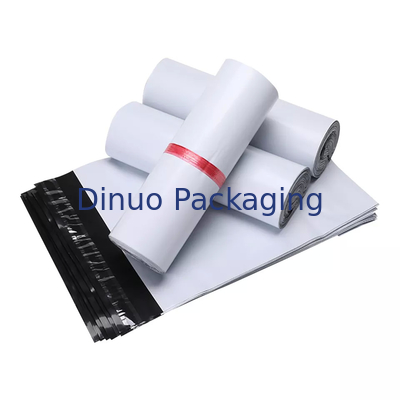Túi Polymailer tái chế được in tùy chỉnh Trắng đen để vận chuyển chuyển phát nhanh