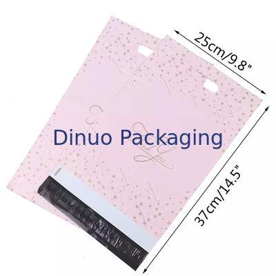 In túi nhựa tái chế Poly Mailer Bao bì quần áo Túi chuyển phát nhanh có tay cầm
