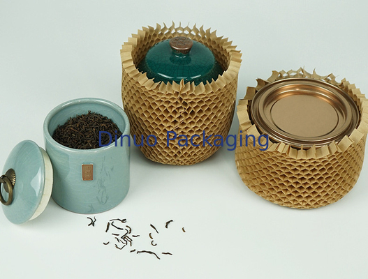Giấy gói tổ ong có thể tái chế Vỏ bảo vệ Vỏ lưới giấy Kraft có thể phân hủy sinh học