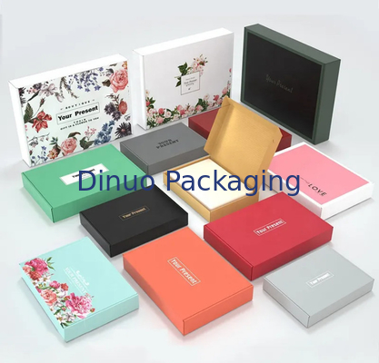 Logo in UV Hộp giấy kraft với giấy thẻ vàng Màu tùy chỉnh