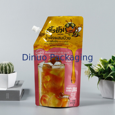 Túi đựng nước ép trái cây bằng nhựa có thể phân hủy sinh học tùy chỉnh