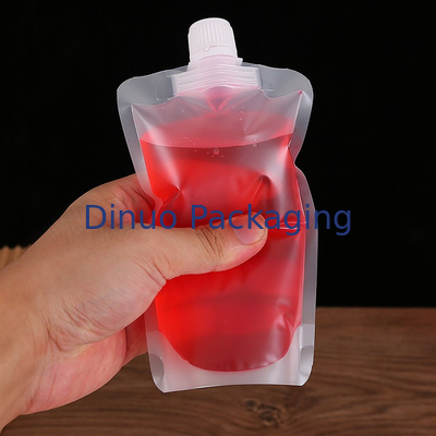 In ống đồng tùy chỉnh Đứng lên túi chất lỏng Túi đựng nước uống trong suốt