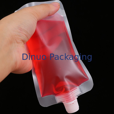 Thực phẩm được in tùy chỉnh Lớp trong suốt Đứng lên Túi đựng nước bằng nhựa Túi đựng nước uống