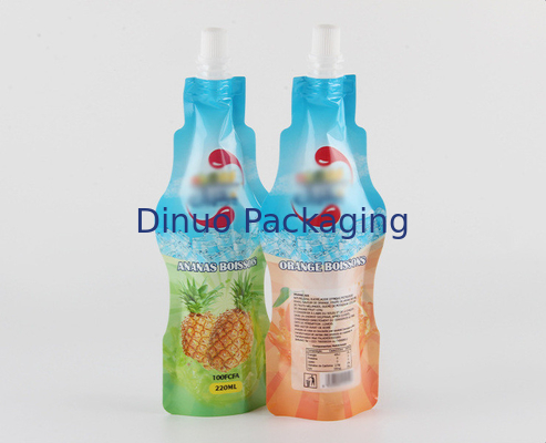 Túi Doypack in tùy chỉnh Nước giải khát Chai hình vòi Nhôm Foil Đứng lên Túi có vòi