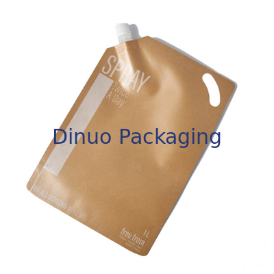 Nước hoa Giấy Kraft In tùy chỉnh Túi đứng lên Túi nhôm Foil Túi đựng thức ăn lỏng