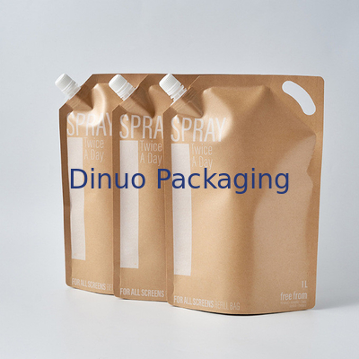 Nước hoa Giấy Kraft In tùy chỉnh Túi đứng lên Túi nhôm Foil Túi đựng thức ăn lỏng
