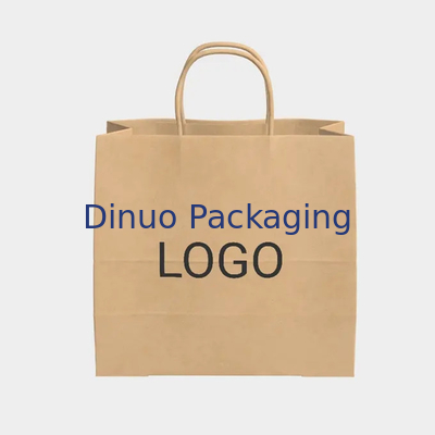 Giấy Kraft Túi Tote Takeaway Nướng Bánh Ngọt Trà Sữa Mua Sắm Túi Giấy Quà Tặng