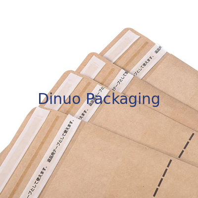 In logo tùy chỉnh Giấy kraft có thể phân hủy sinh học Túi đáy phẳng để vận chuyển trọn gói
