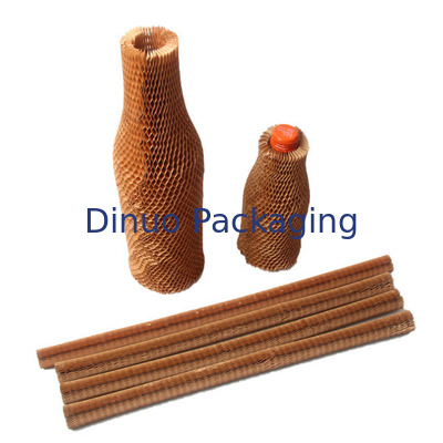 Tổ ong thủ công đóng gói đệm giấy tay áo có thể tái chế mở rộng cho rượu vang
