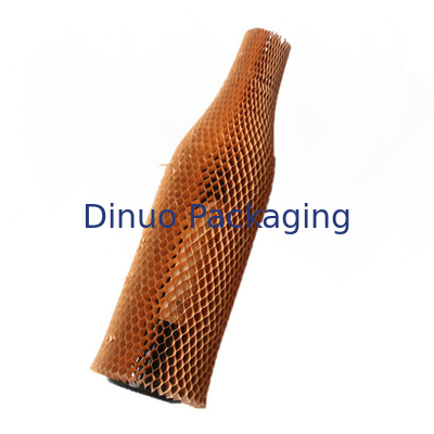Tổ ong thủ công đóng gói đệm giấy tay áo có thể tái chế mở rộng cho rượu vang