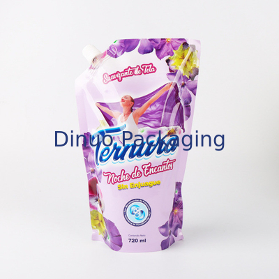 Bột giặt Túi đứng in tùy chỉnh Đổ đầy túi đựng xà phòng lỏng