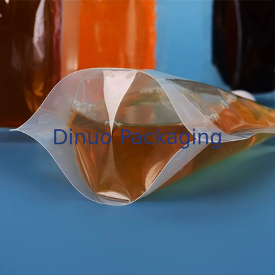 In ống đồng tùy chỉnh Đứng lên túi chất lỏng Túi đựng nước uống trong suốt