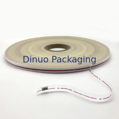 Glassine Double Sided HDPE Film Release Liner Paper Băng niêm phong túi có thể tháo rời