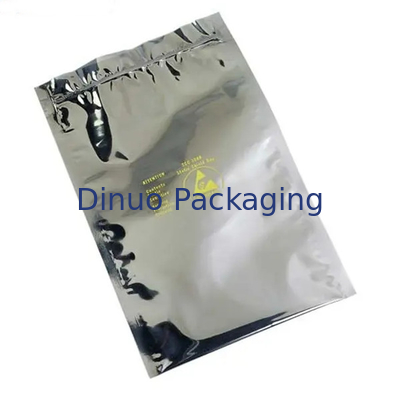 Túi che chắn 500 CÁI ESD Khóa Zip / Mở bạc hàng đầu để bảo vệ chống tĩnh điện