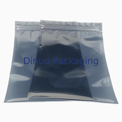 Bạc ESD Shielded Túi chống tĩnh Zip Lock / Mở Top 0,03 - 0,15mm Độ dày
