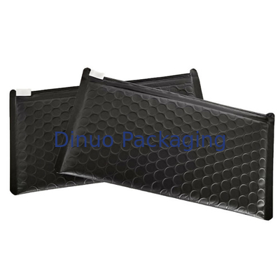 Black Mailer Zipper Bag Packing Bubble Poly Bag Với Logo Cá nhân tùy chỉnh